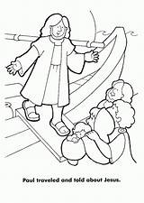 Pauls Missionary Journey Coloring Page Sketch sketch template