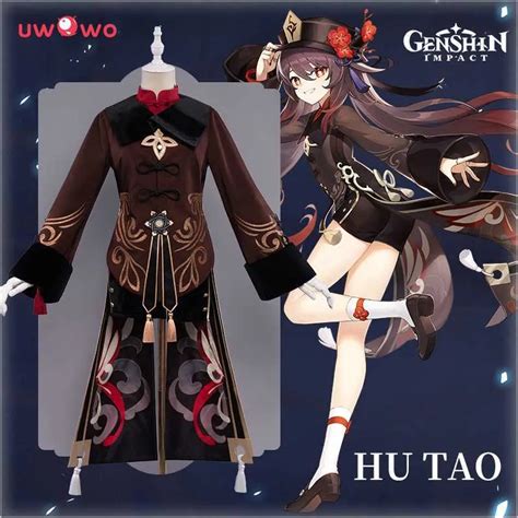 UWOWO Genshin Impact Hu Tao Cosplay Costume For Genshin Impact Anime ...