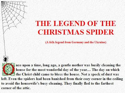 Content in a Cottage: Folk Legend About The Christmas Spider