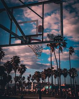 HD wallpaper: athlete, basket, basketball, Basketball Hoop, blue sky, board | Wallpaper Flare