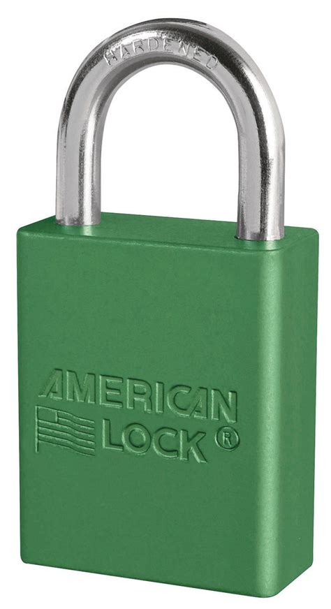 White Cap | American Lock 5-Pin Keyed Alike 1-1/2 in. Anodized Aluminum Safety Padlock (6-Pack)