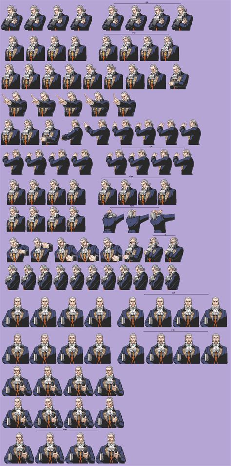 The Spriters Resource - Full Sheet View - Phoenix Wright: Ace Attorney - Manfred Von Karma