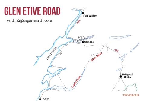 Glen Etive Road to Loch Etive (Scotland) - Tips + Photos