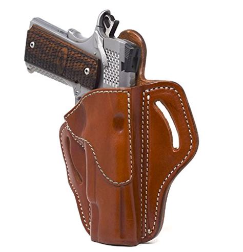 1791 GUNLEATHER 1911 Holster, Right Hand OWB Leather Gun Holster for Belts fits All 1911 Models ...