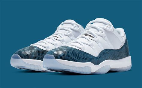 Where to Buy the Air Jordan 11 Low Blue Snakeskin Retro | HOUSE OF HEAT