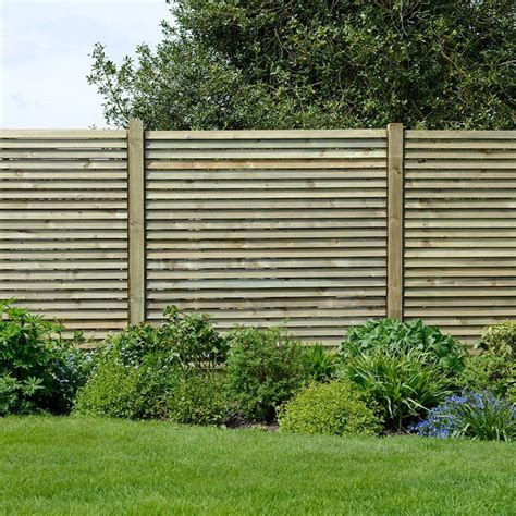 Grange Louvre Wooden Fence Panels - 6ft | Garden fence panels, Backyard fences, Fence panels