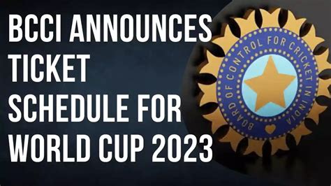 World Cup 2023 Tickets: Get Your Seat to Cricket's Biggest Event ...