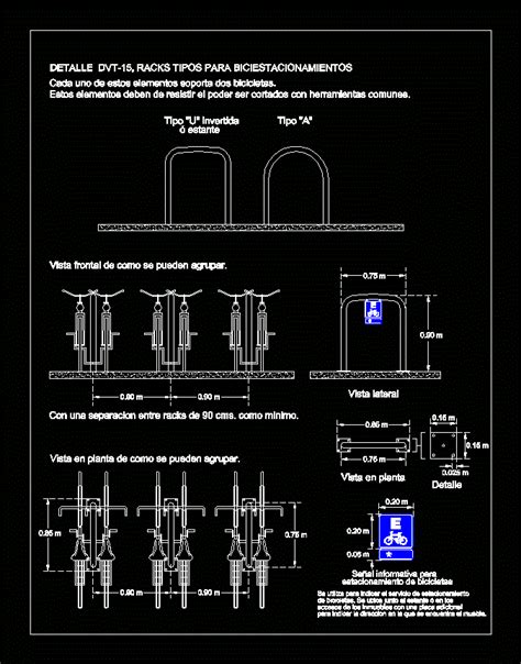 Bike Rack In AutoCAD | CAD library