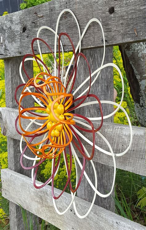 Large Metal Flower Wall Art/ Flower Wall Decor/ Garden Fence - Etsy