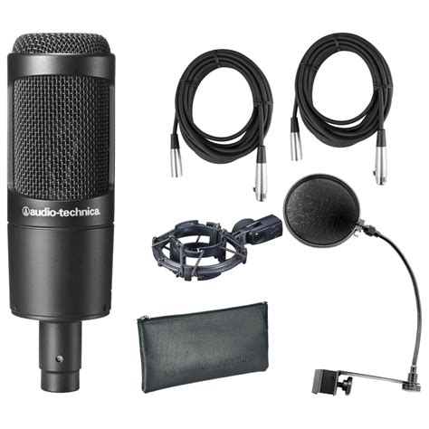 Audio-Technica AT2035, Shock Mount, Filter & 2 Cables – Audiomisr™