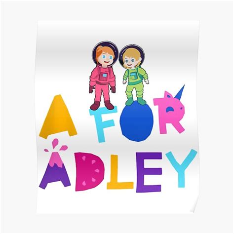 "a for adley " Poster for Sale by CandyBowsuk | Redbubble