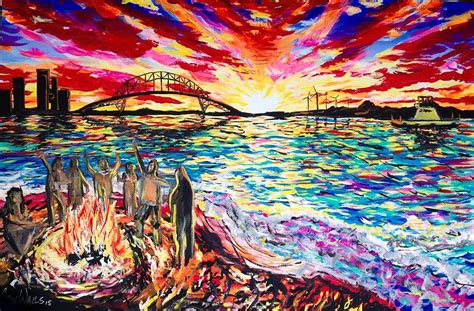 Corpus Christi Bay Painting by Cameron Walls | Pixels