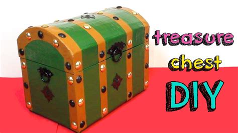 EASY CRAFTS DIY - TREASURE CHEST FOR ROOM DECOR - YouTube