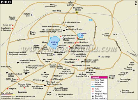 Bhuj City Map