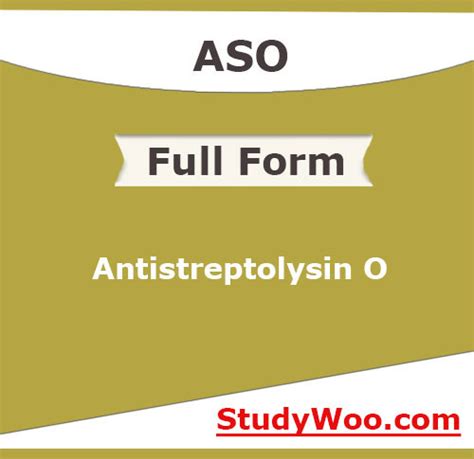 Full form of ASO, what is the full form of ASO? - StudyWoo