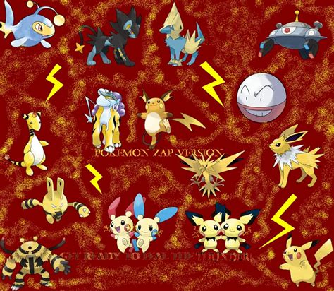 Pokemon Ruby Pokedex: Electric Pokemon