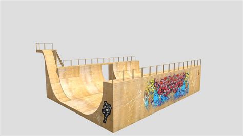 Tony Hawk Skate Ramp w/texture - Download Free 3D model by matthew.sehwani [a0f35a2] - Sketchfab