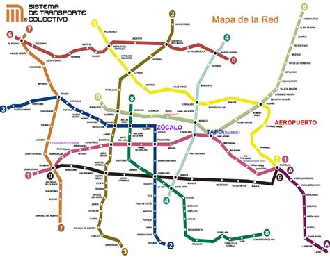 Metro Mexico Mapa / The Mexico City Metro Map In A Few Different Versionsthecity Mx - Mapa do ...