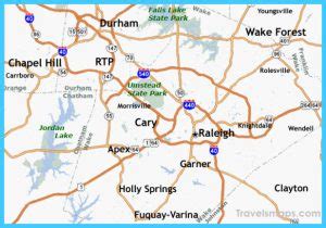 Map of Raleigh North Carolina - TravelsMaps.Com