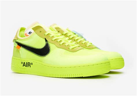 Off-White Nike Air Force 1 Volt Store List | SneakerNews.com