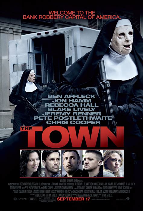 THE TOWN Movie Poster Ben Affleck Jon Hamm Jeremy Renner Movie Poster