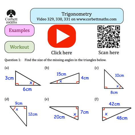 Soh Cah Toa Worksheet - Abhayjere.com