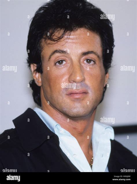 SYLVESTER STALLONE American actor visiting Stockholm 1982 Stock Photo - Alamy