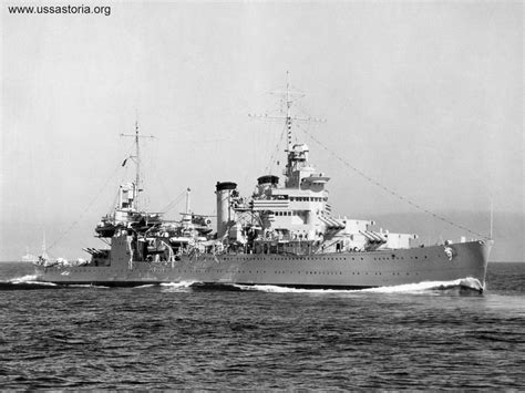 USS Astoria (CA-34) conducts main battery training in the late 1930's ...