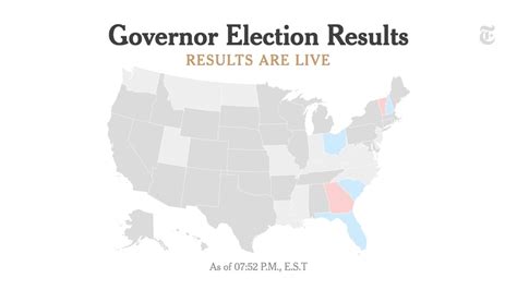 Live Governor Election Results - The New York Times