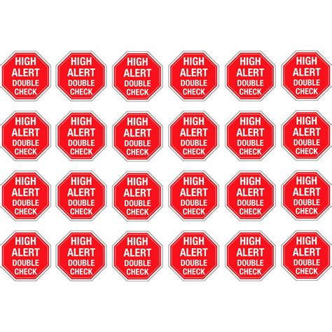 HIGH ALERT MEDICATION STICKER SIZE 4CM | Shopee Malaysia