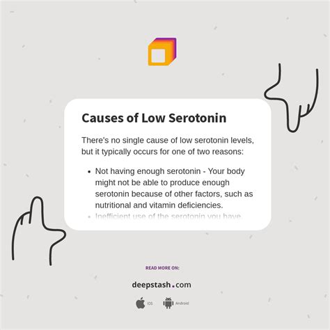 Causes of Low Serotonin - Deepstash