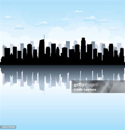 441 Los Angeles Skyline Silhouette Stock Photos, High-Res Pictures, and ...