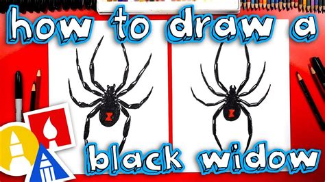 How To Draw A Black Widow Spider | Black widow spider, Widow spider ...