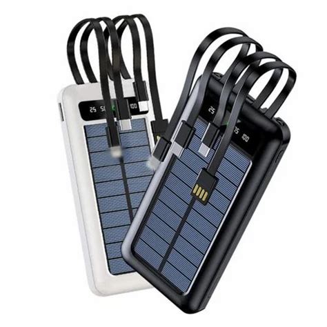 Solar Power Bank 10000Mah Li-Polymer Solar Mobile Charger Power Bank ...