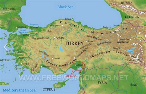 Where Are The Pontic Mountains Located On A Map