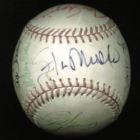 Thurman Munson - Autographed Signed Baseball with co-signers ...