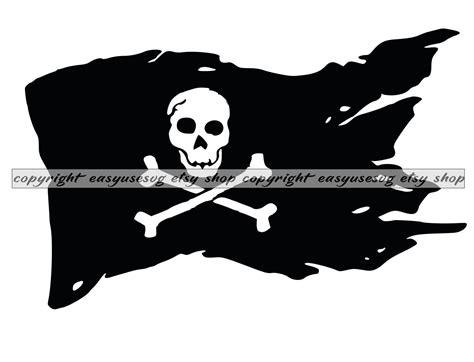 Pirate Pirate Flag Pirate Flag SVG Pirate Flag SVG Cut - Etsy