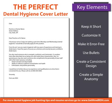 Dental Hygiene Cover Letter Samples