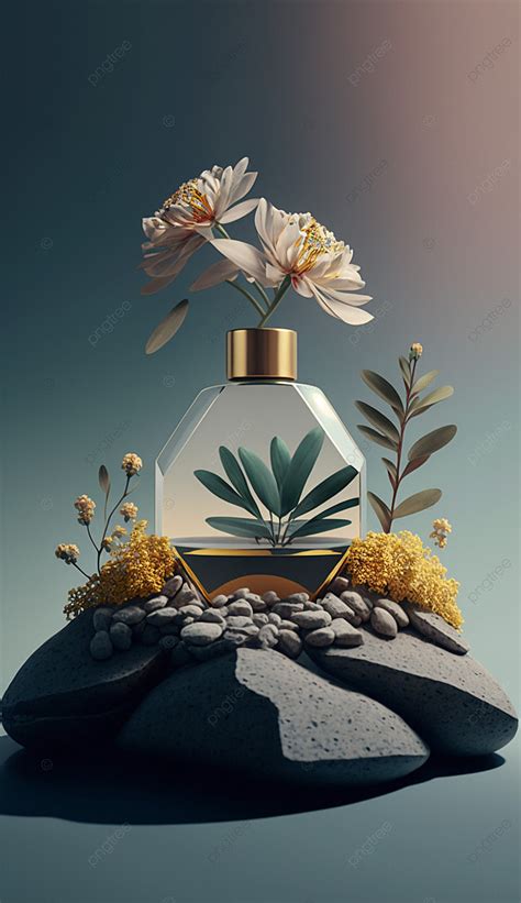 Perfume Cosmetics Flowers Background Wallpaper Image For Free Download - Pngtree