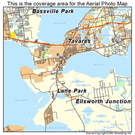 Aerial Photography Map of Tavares, FL Florida