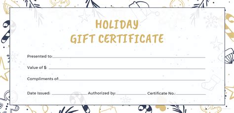 Free Holiday Gift Certificate Template in Adobe Illustrator, Microsoft Word, Publisher, Apple ...