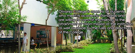 Admission - OLIVAREZ COLLEGE