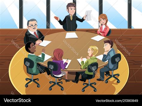 Business meeting Royalty Free Vector Image - VectorStock