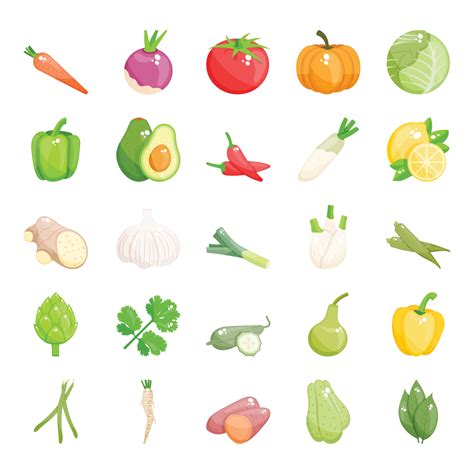 Winter Season Vegetables 2202718 Vector Art at Vecteezy