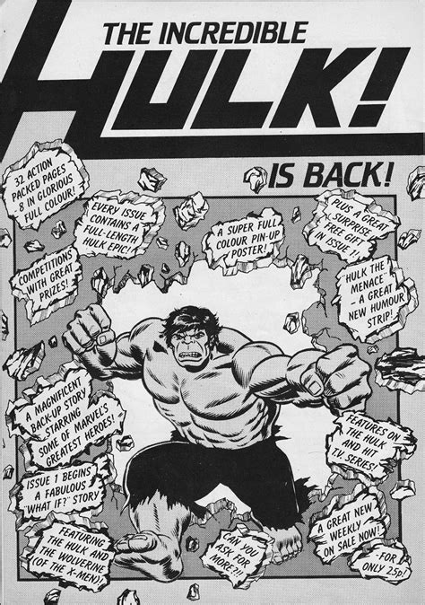 STARLOGGED - GEEK MEDIA AGAIN: 1982: THE INCREDIBLE HULK LAUNCH AD ...