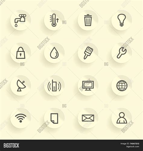 Utilities Icons Vector & Photo (Free Trial) | Bigstock