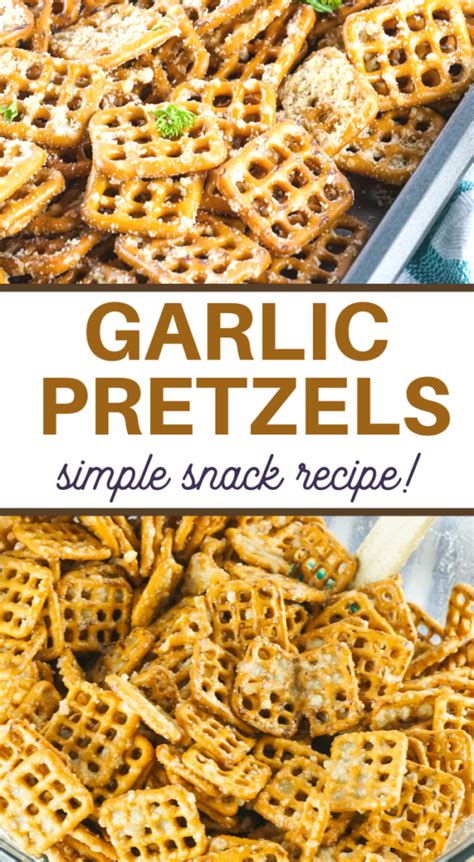 Garlic Parmesan Pretzel Chips Recipe - 3 Boys and a Dog