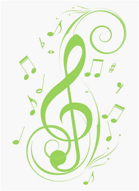 Transparent Green Music Notes , Free Transparent Clipart - ClipartKey