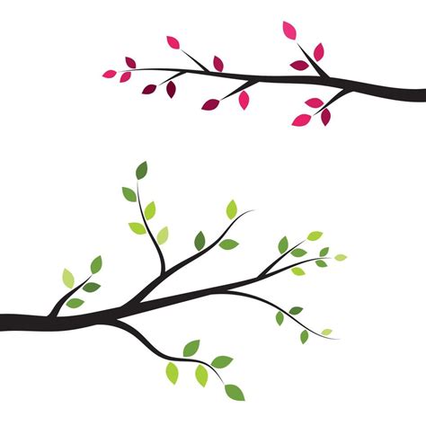 Tree branch vector ilustration design 13213377 Vector Art at Vecteezy