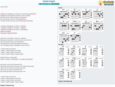 Chord: Maybe Angels - tab, song lyric, sheet, guitar, ukulele | chords.vip